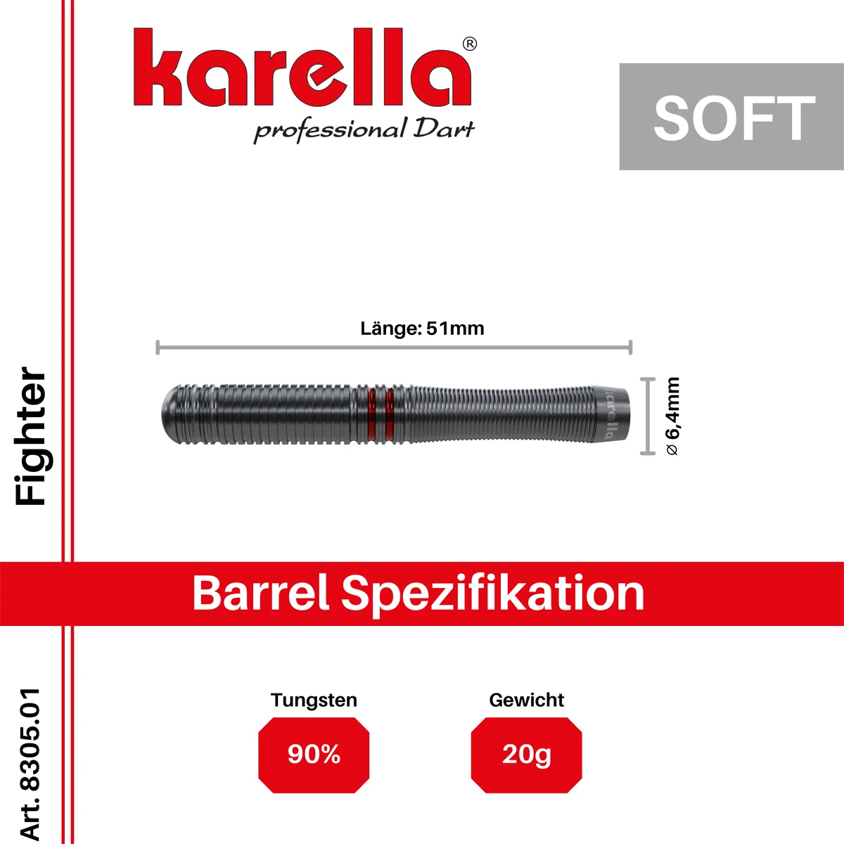 Karella Fighter Softdarts