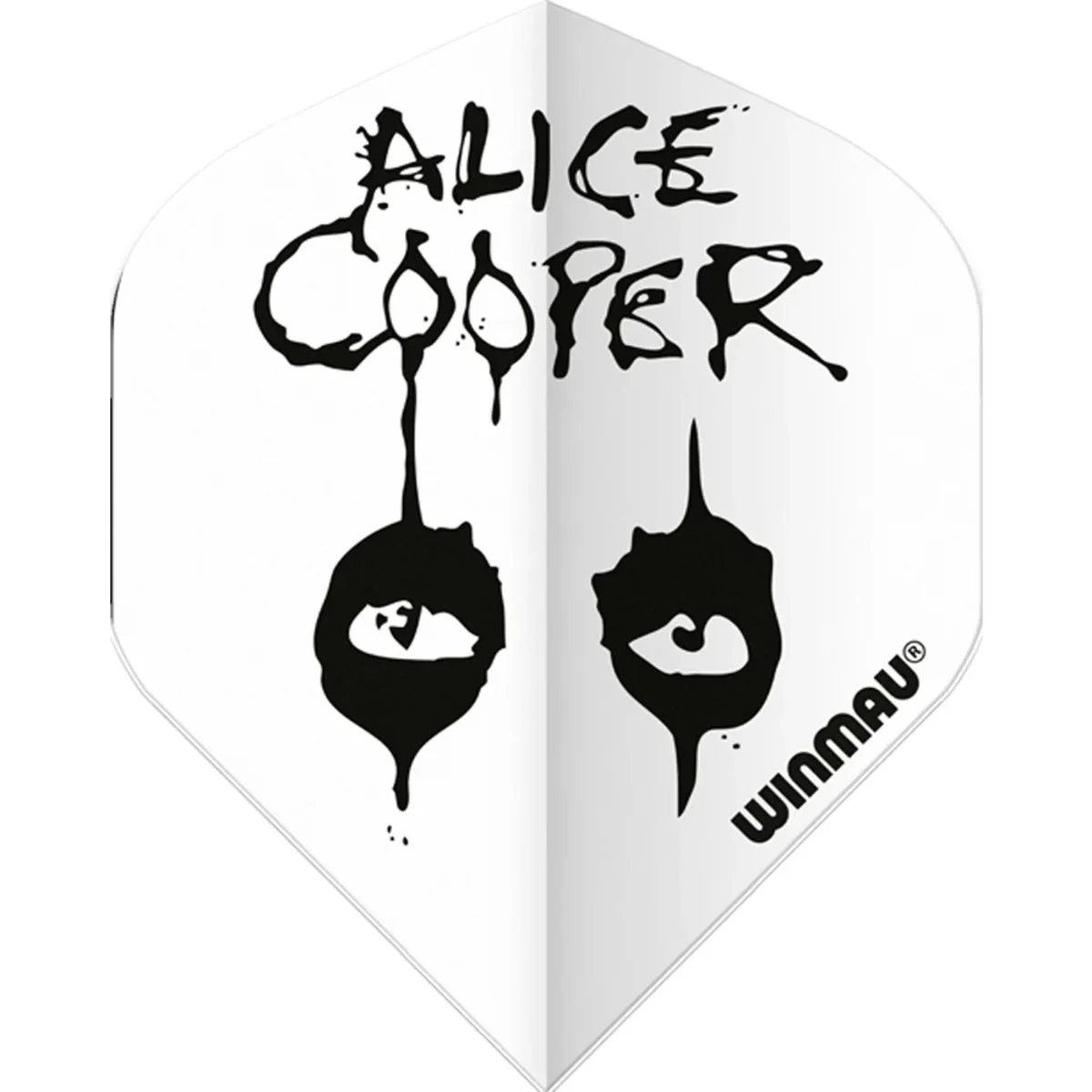 Winmau Rock Legends Flights - Alice Cooper White Winmau Rock Legends Flights - Alice Cooper White
