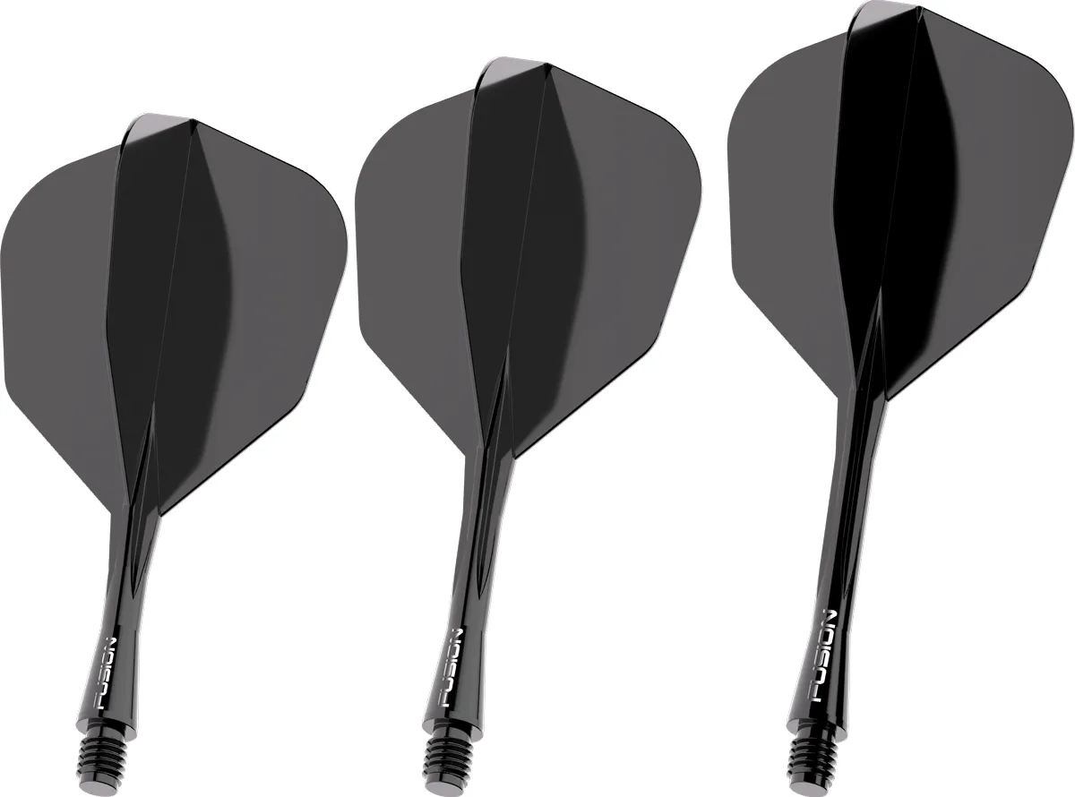 Winmau Fusion Flights No6 - Schwarz