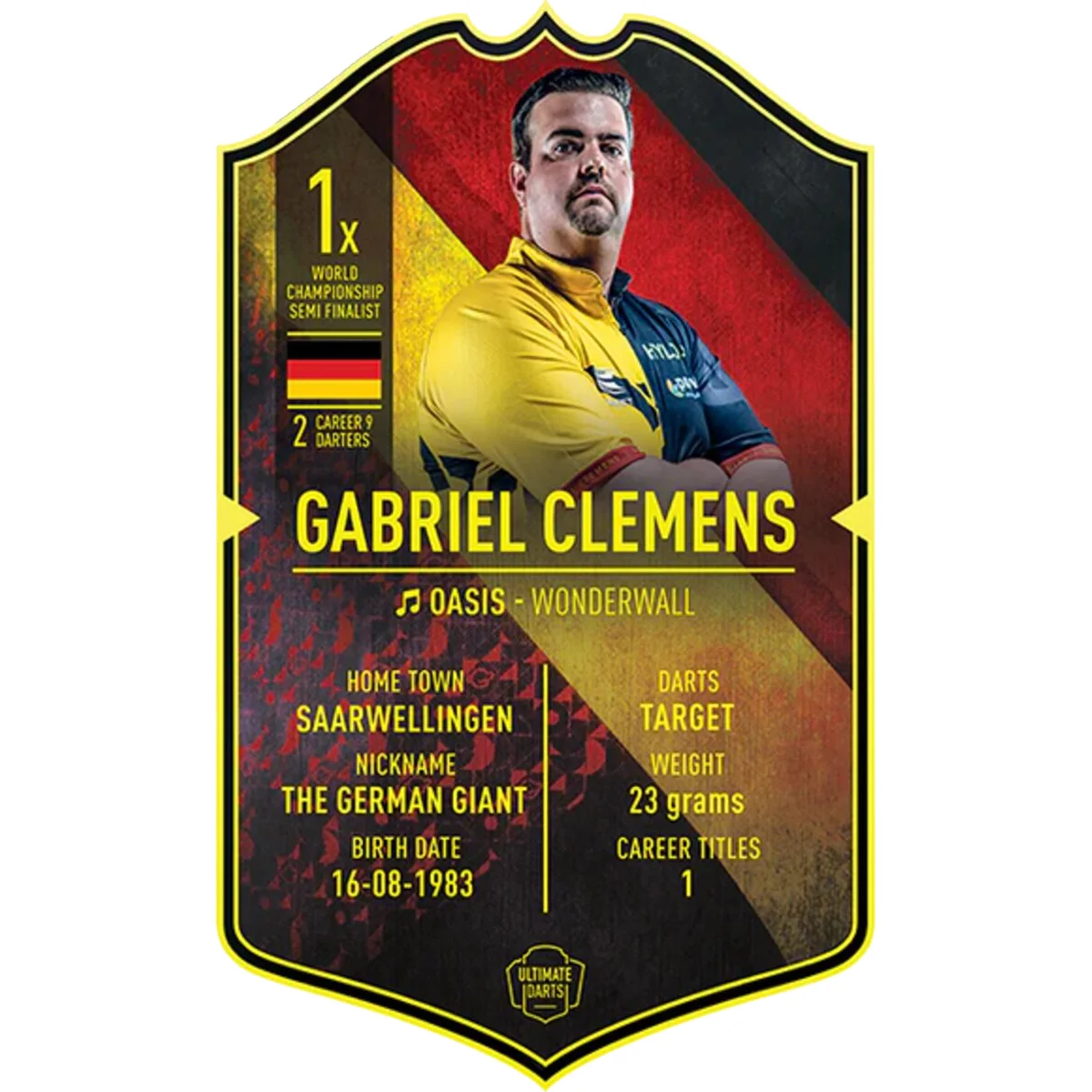 Gabriel Clemens - Ultimate Darts Card Gabriel Clemens - Ultimate Darts Card