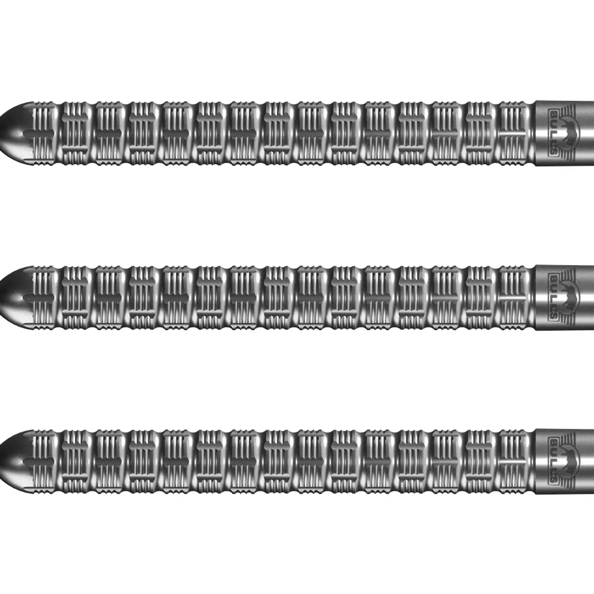 Nahaufnahme der feinen Barrelstruktur der Bull’s Mercurius Ava Steeldarts