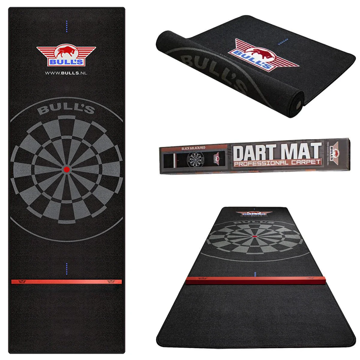 Bull´s NL Dartteppich 300 x 65cm mit Oche Bull´s NL Dartteppich 300 x 65cm mit Oche