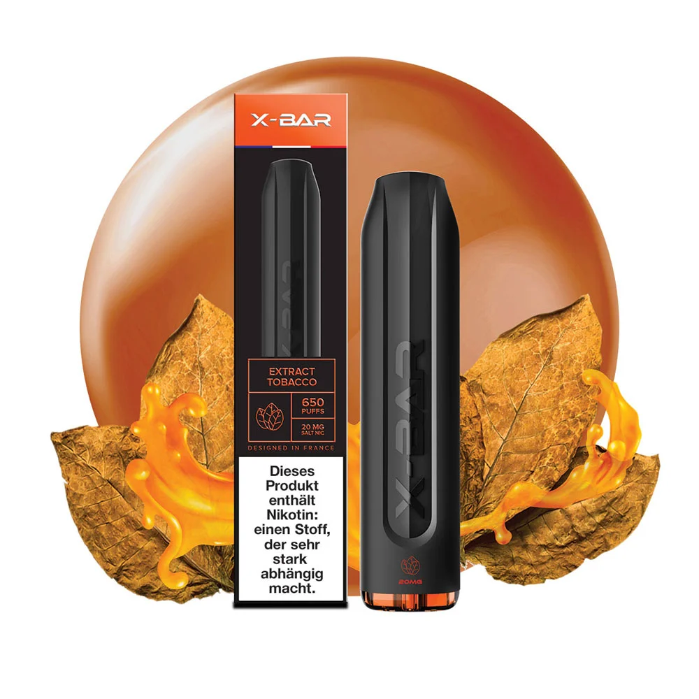 X-Bar Tobacco - Einweg E-Zigarette - 20 mg/ml