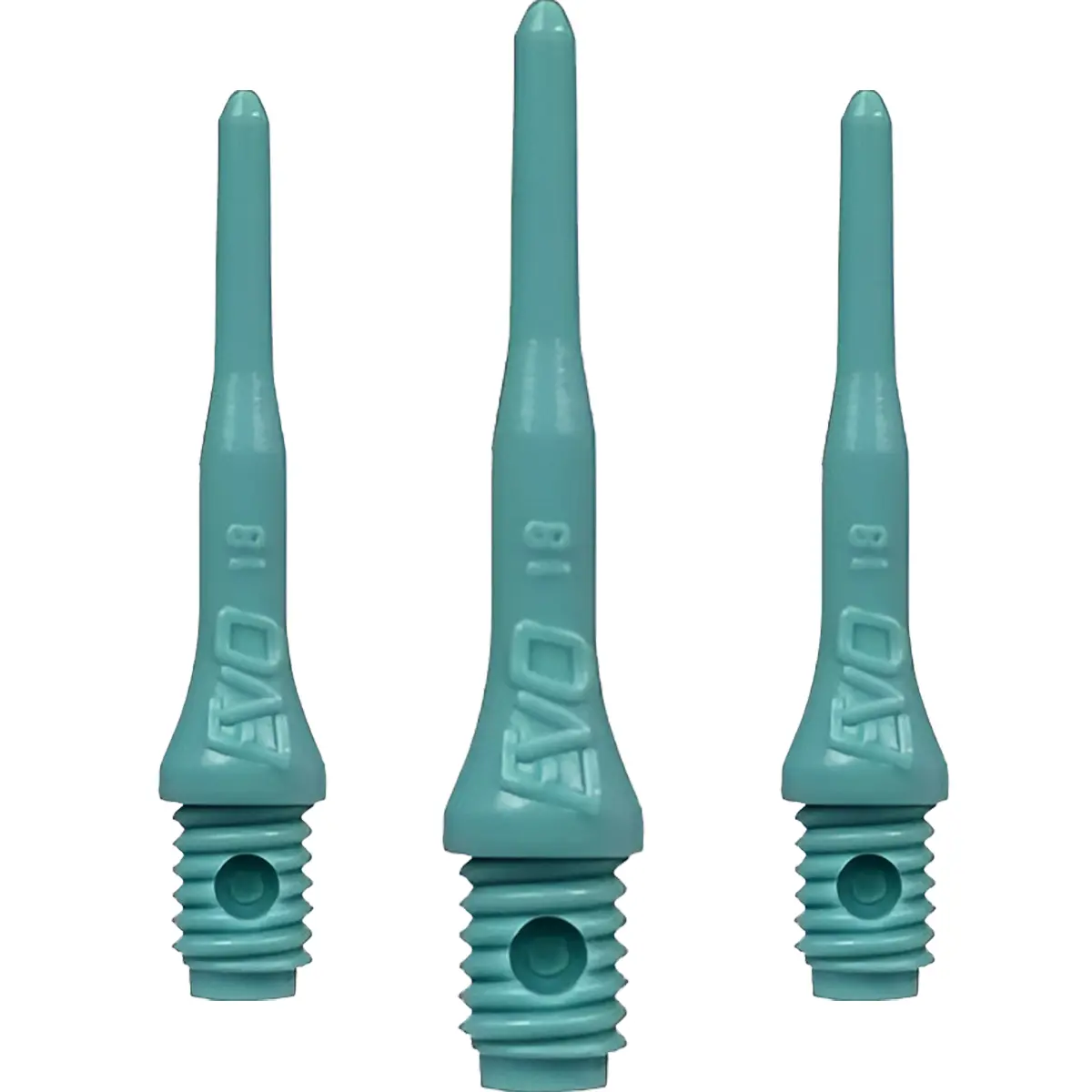 Evolution Softdartspitzen 22,4 mm türkis – Softdart Spitzen mit 2BA Gewinde