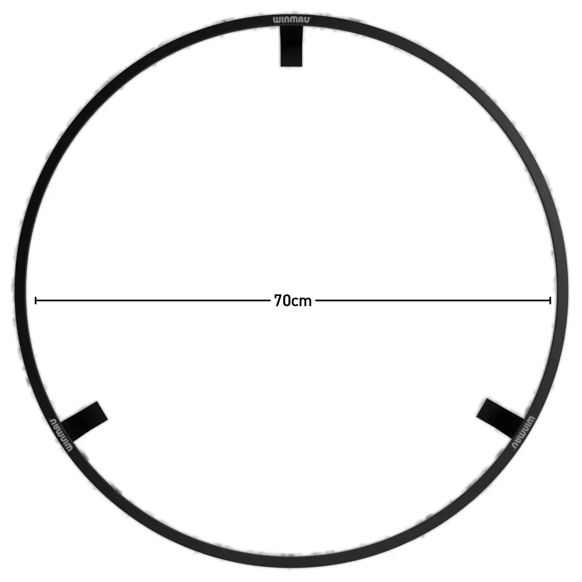 Maße der Winmau Plasma Black Dartboardbeleuchtung mit Pro-Line Surround Schwarz