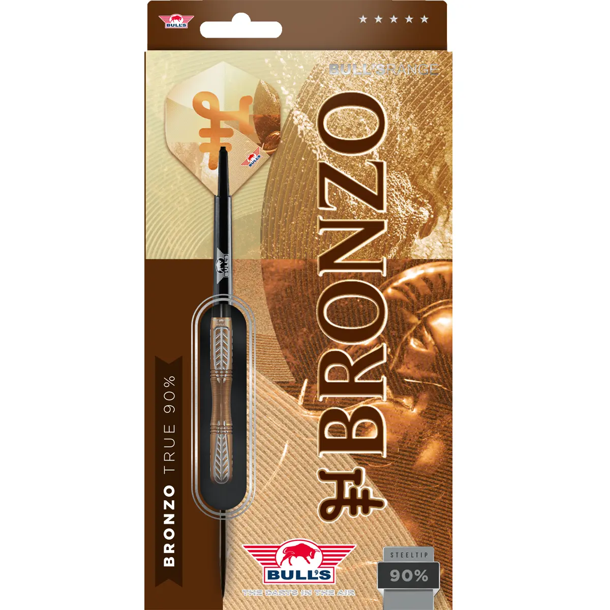 Bull's NL Bronzo True Steeldarts in Originalverpackung – 90 % Tungsten Steeltip Darts