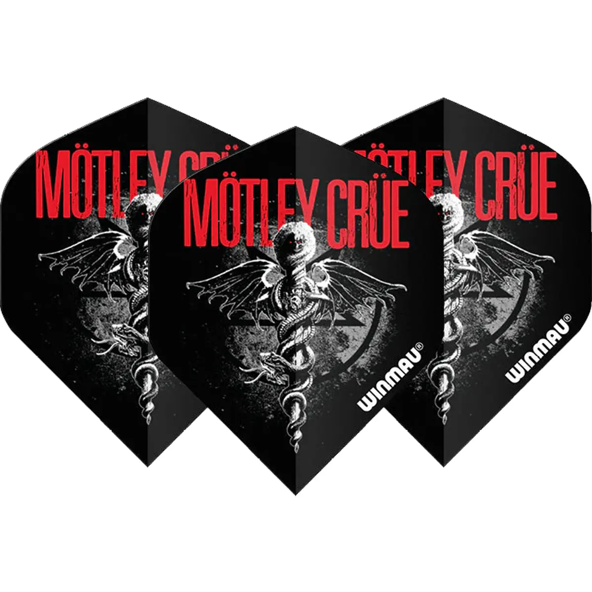Lieferumfang: 3er-Set Winmau Mötley Crüe Feelgood Dart Flights
