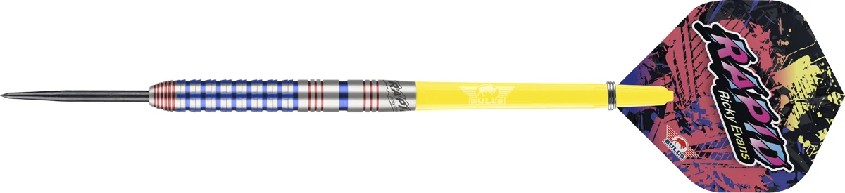Bull’s NL Ricky Evans 95 % Steeldart mit schlankem Tungsten-Barrel