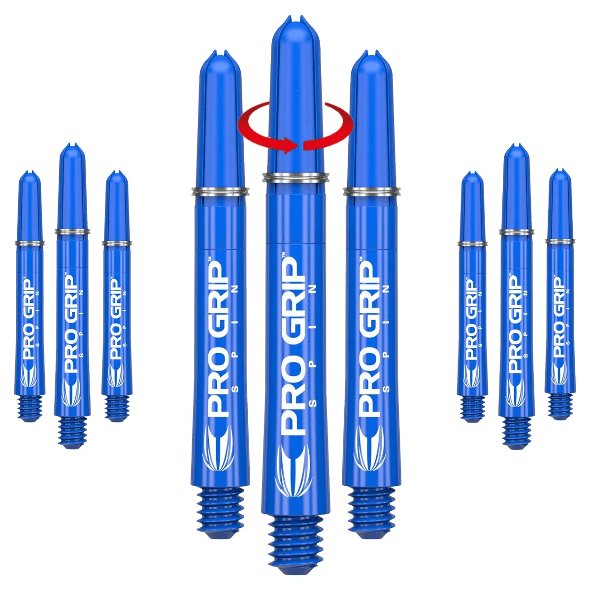 Target Pro Grip Spin Shafts - 3 Sets - blau Target Pro Grip Spin Shafts - 3 Sets - blau