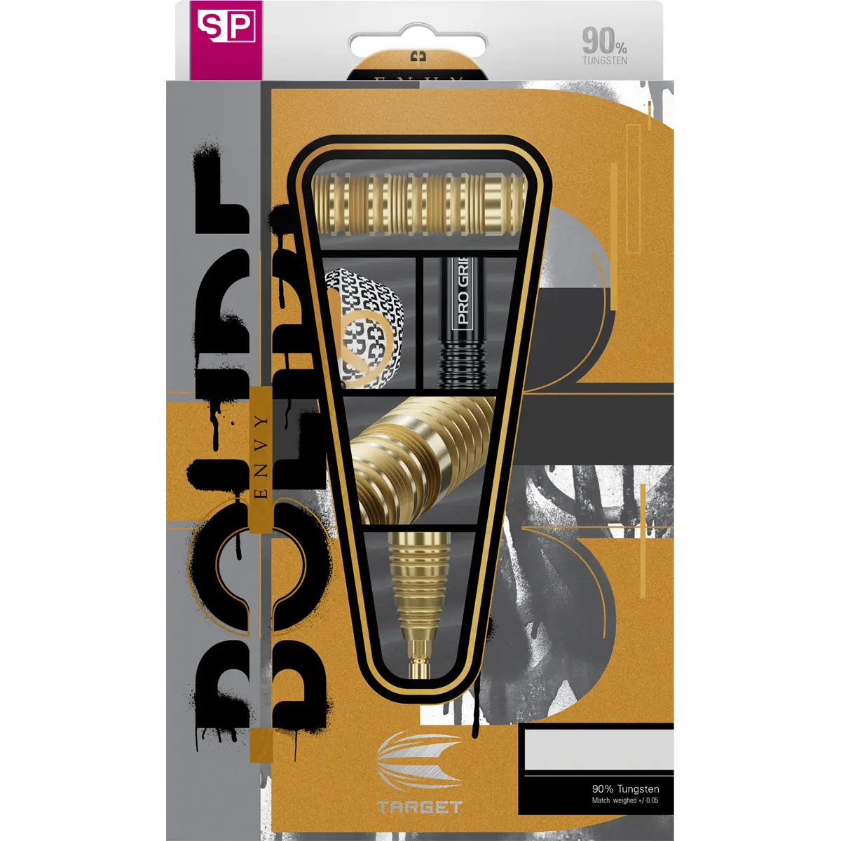 Target Bolide Envy 05 Swiss Point Steeldarts Verpackung 90 Prozent Tungsten