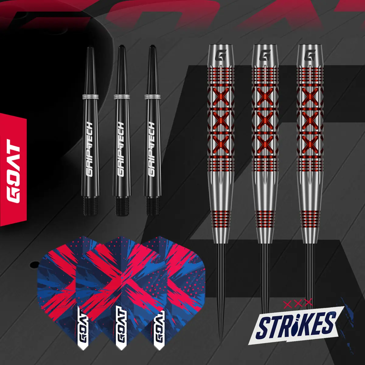 GOAT Strikes 90 Prozent Steeldarts als Highlight im Dartgott Dartshop