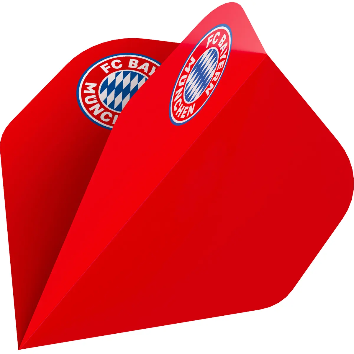 Bull’s FC Bayern München Dart Flight in klassischem Rot mit Vereinslogo
