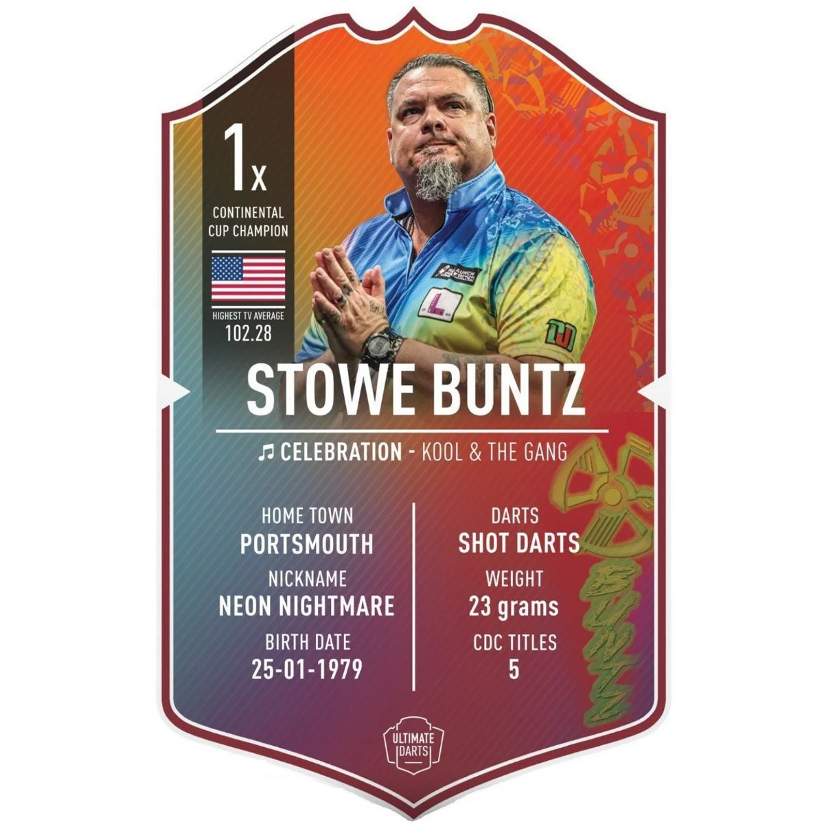 Stowe Buntz - Ultimate Darts Card Stowe Buntz - Ultimate Darts Card