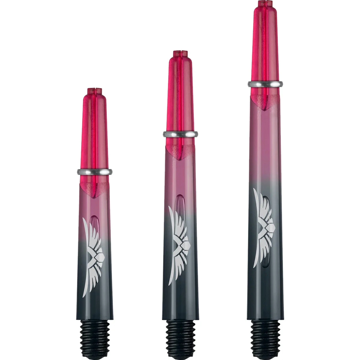 Shot Eagle Claw Dart Shafts - schwarz-rot Shot Eagle Claw Dart Shafts - schwarz-rot