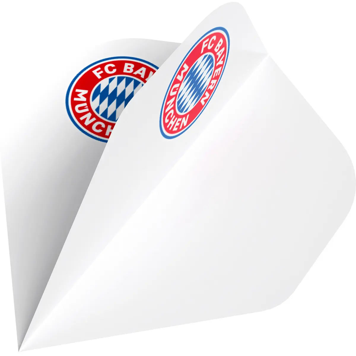 Bull’s FC Bayern München Dart Flight in Weiß mit Vereinslogo – 100 Micron Material