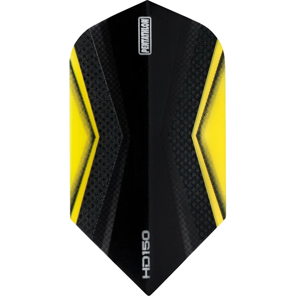 Pentathlon HD150 X-Wing Slim Dart Flights in Gelb mit 150 Mikron