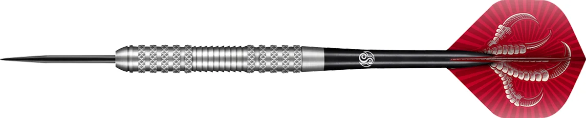 Shot Birds of Prey Osprey Steeldart in seitlicher Ansicht mit geradem 80 % Tungsten Barrel