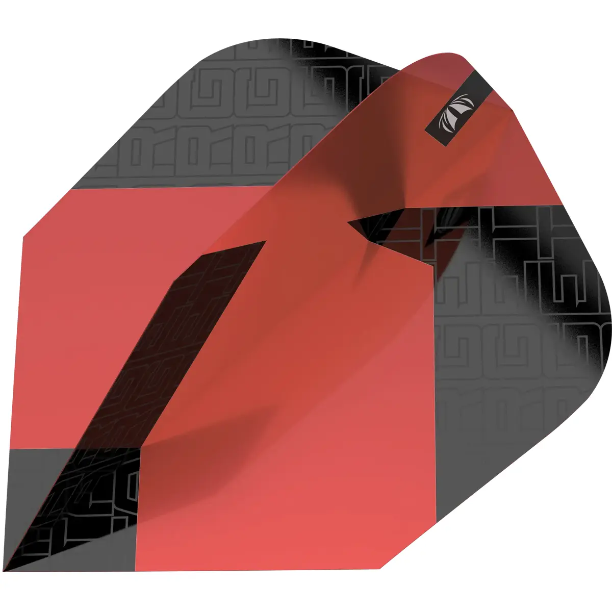Target TAG Flights No6 rot in freigestellter Produktansicht mit rot-schwarzem Design und schmaler No6 Flightform