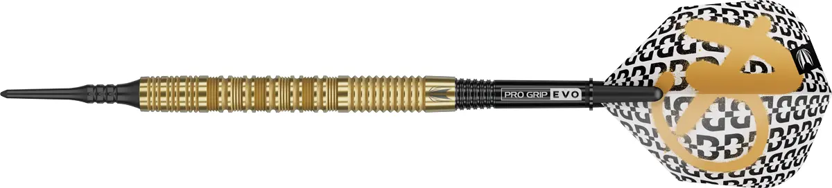 Target Bolide Envy 10 Softdart Seitenansicht mit Pro Grip EVO Shaft und Flight