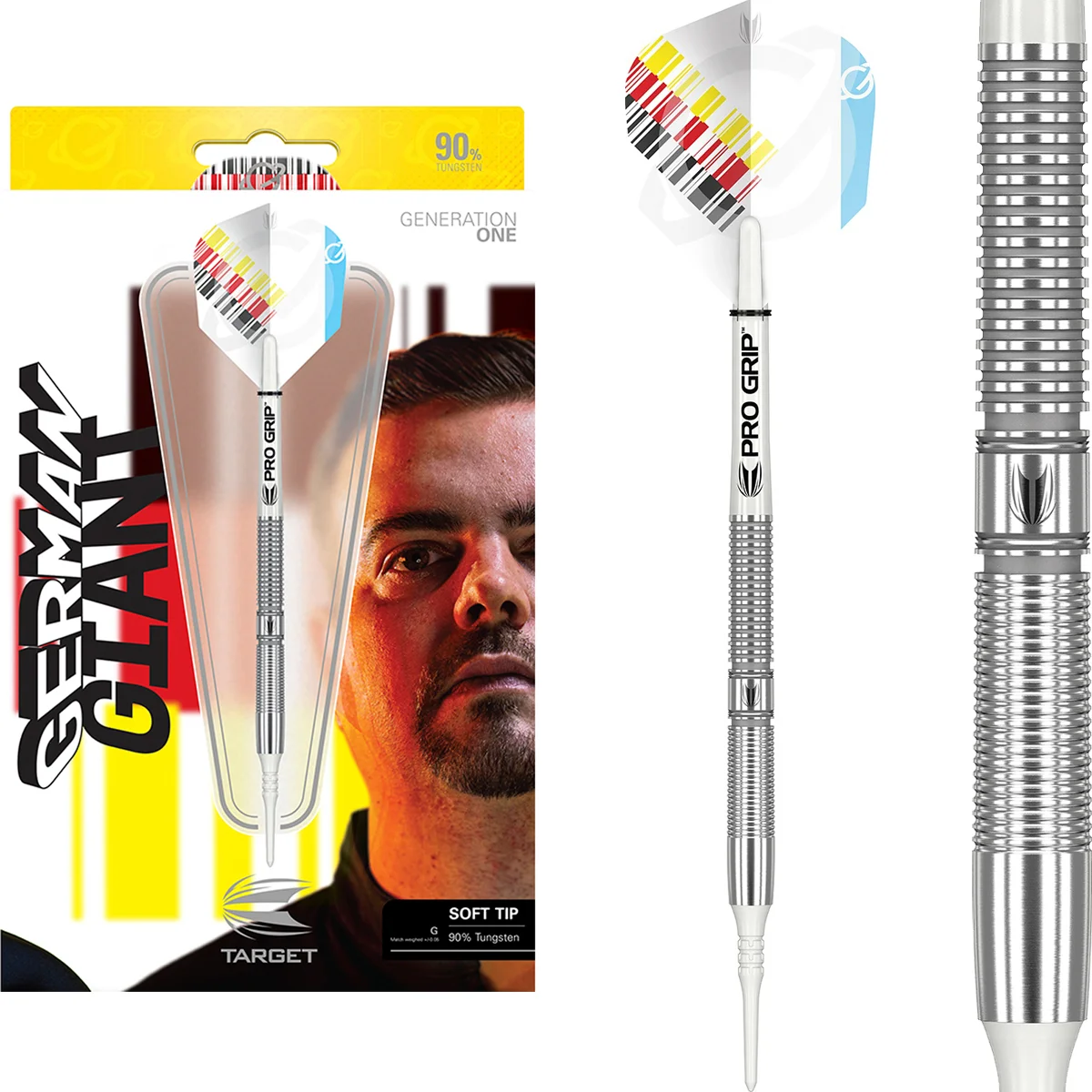 Target Gabriel Clemens Gen 1 Softdarts 19g Komplettset mit Flights und Shafts