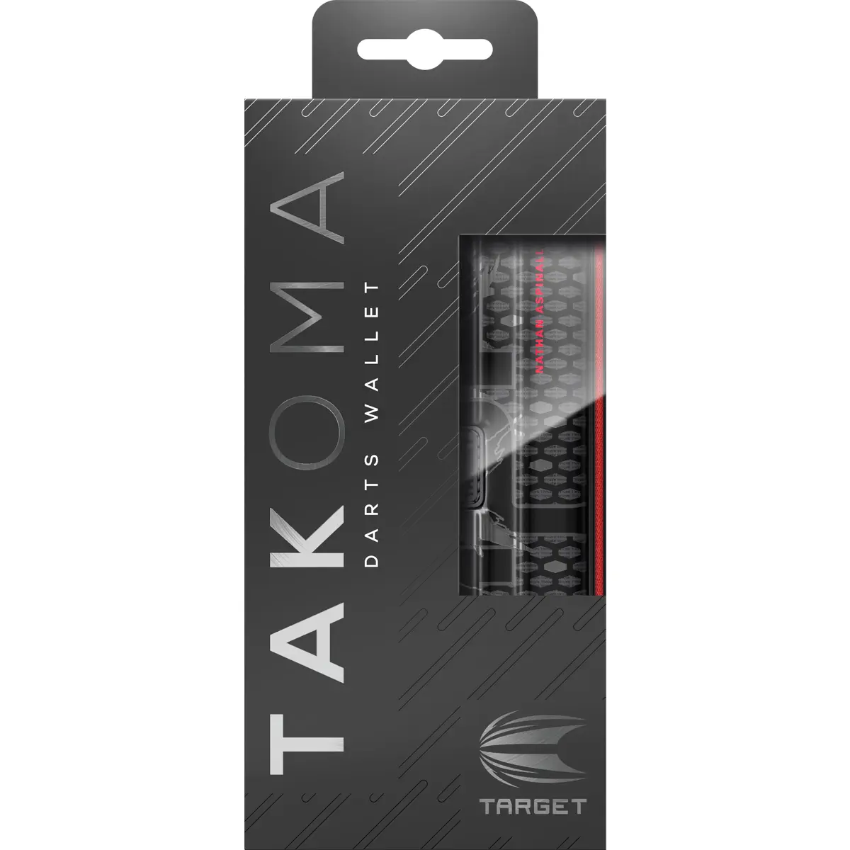 Target Takoma Ghost Nathan Aspinall Dartcase in Originalverpackung mit Sichtfenster