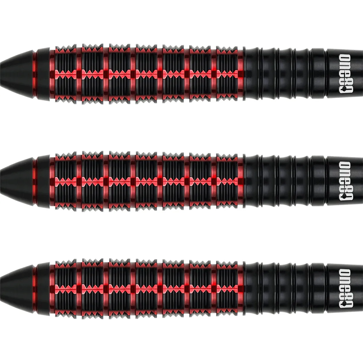 Detailansicht des One80 Wraith W1 Barrels mit Ring-, Shark- und Axialfräsungen