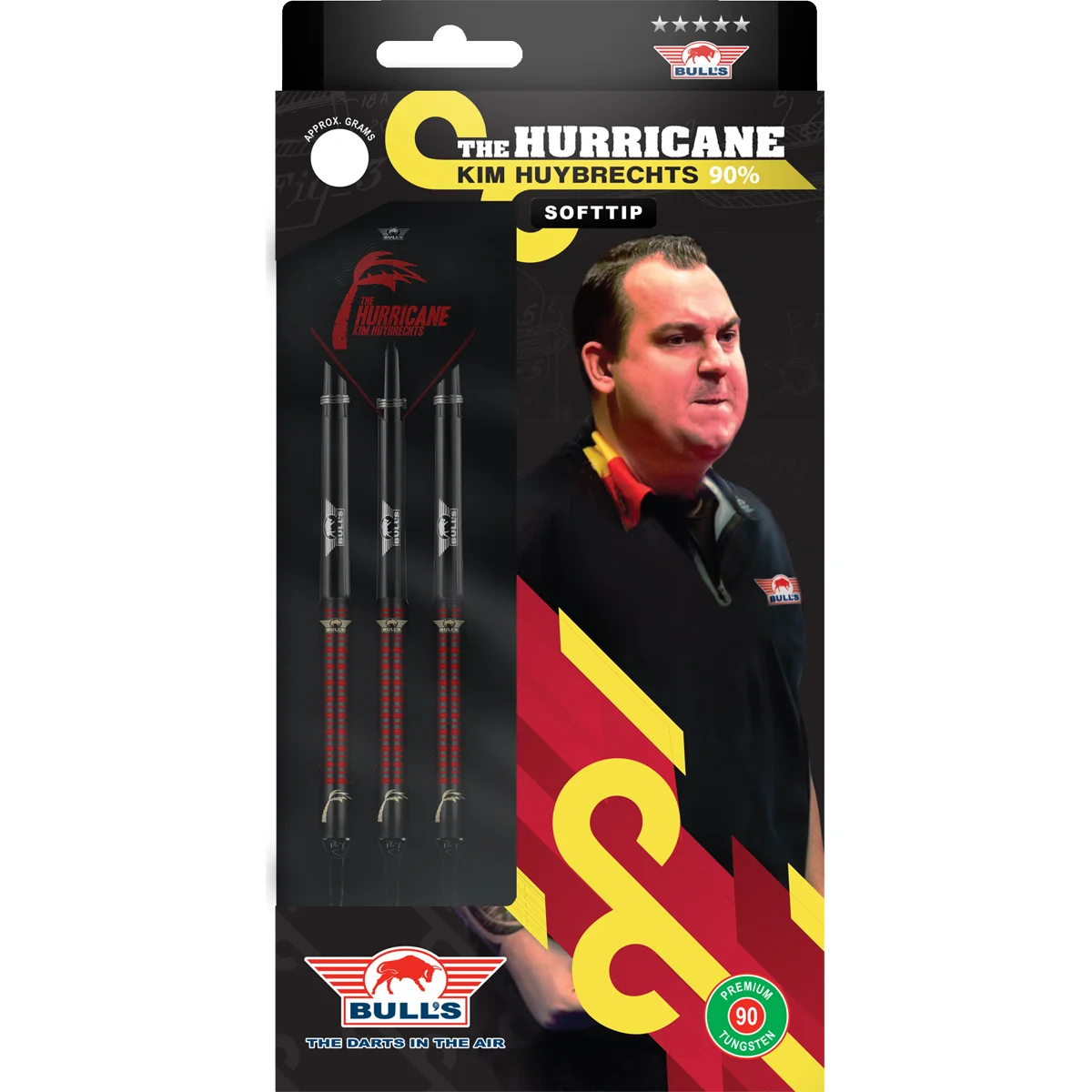 Kim Huybrechts Black Titanium Softdarts