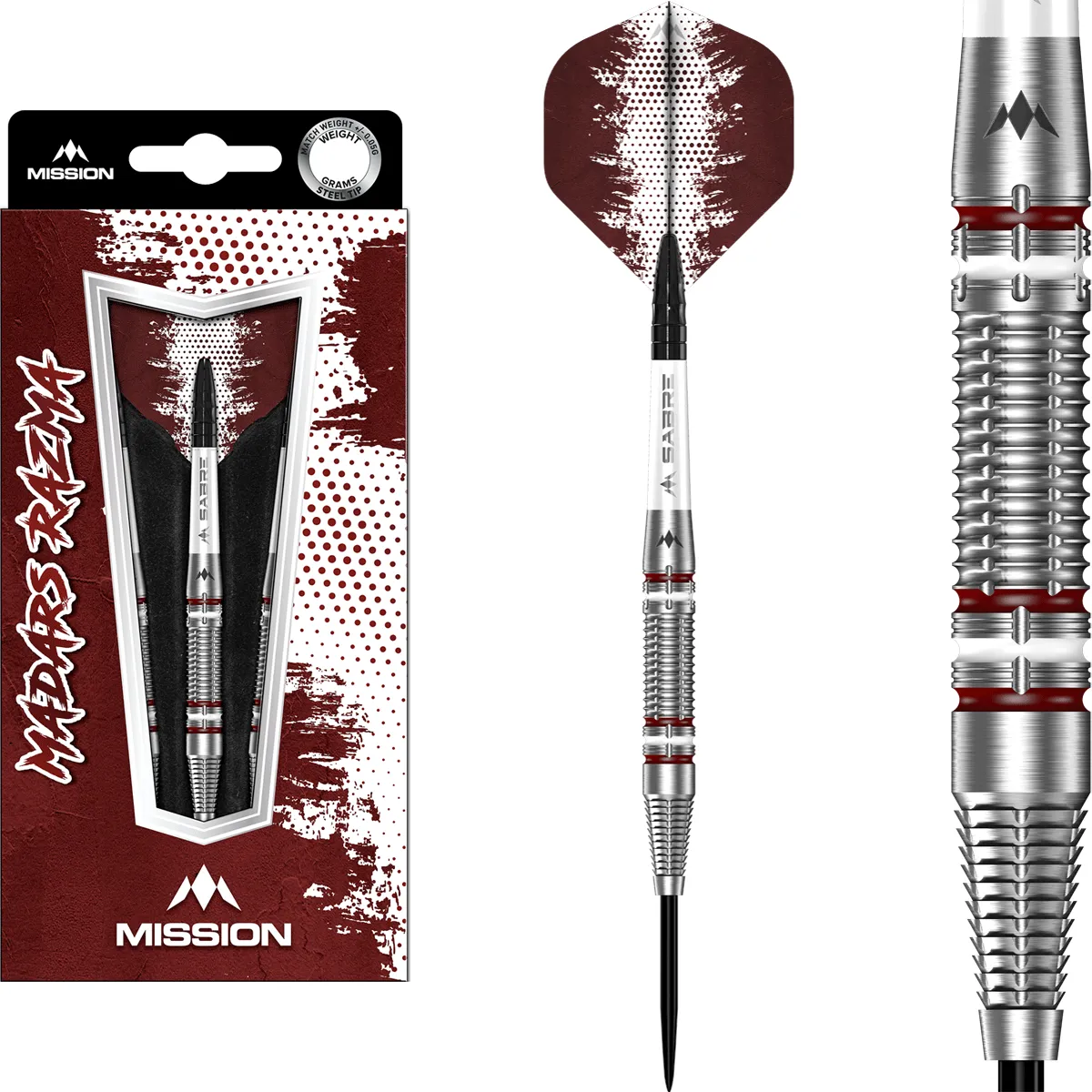 Mission Madars Razma Steeldart horizontal mit Signature Flights