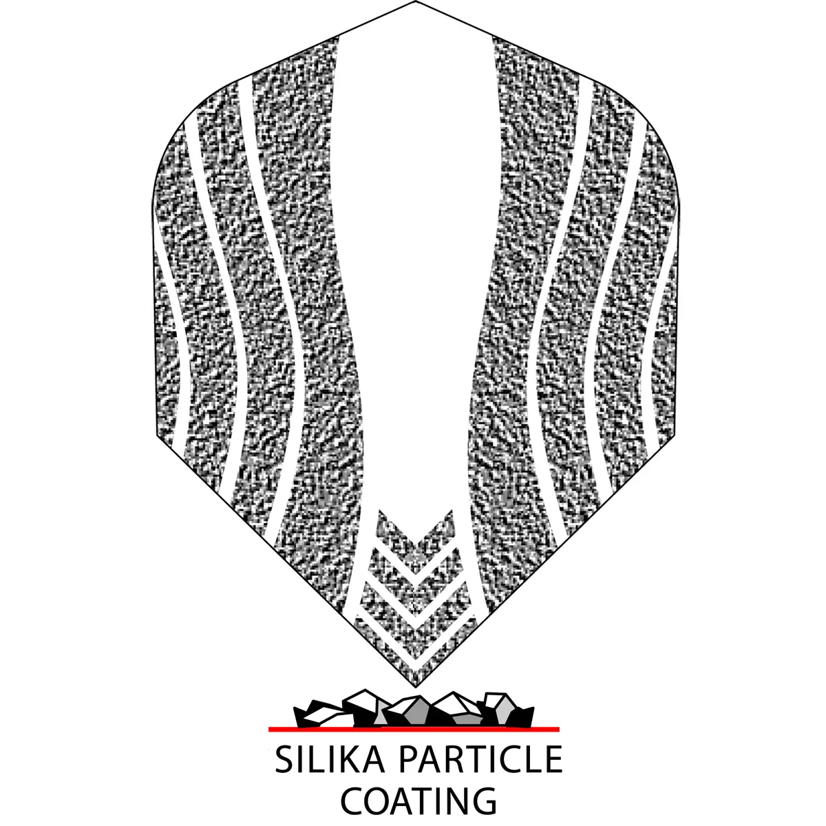 Harrows Silika Lumen No.6 Flights mit Silika Particle Coating für mehr Grip und kontrollierten Dartflug