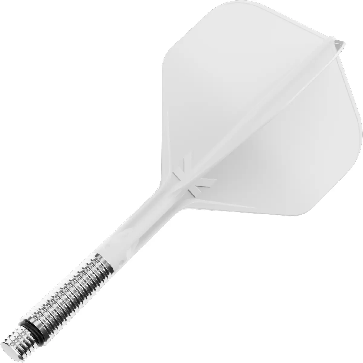 Target K-Shift Flight & Shaft System No.2 weiß Medium – seitlich flexibles Dart Flight-Schaft-System ohne Rotation