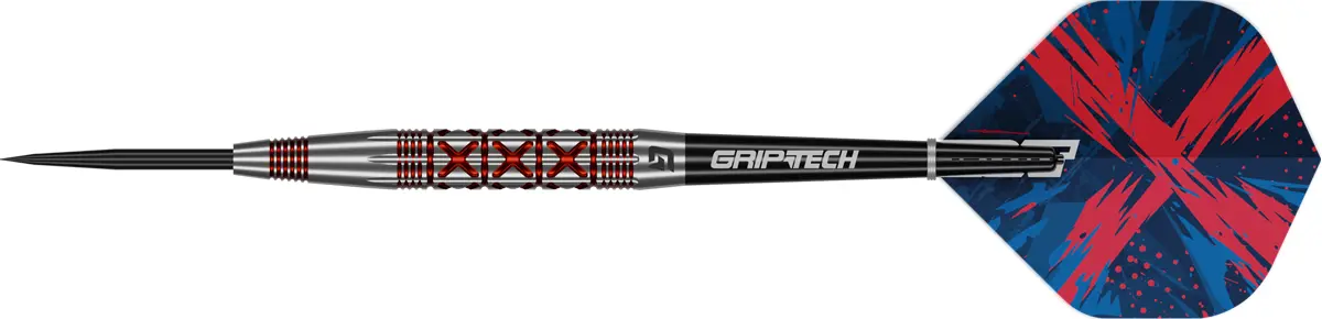 Goat Strikes Steeldarts Seitenansicht mit ausgewogenem Barrel und schwarzer Steeldartspitze