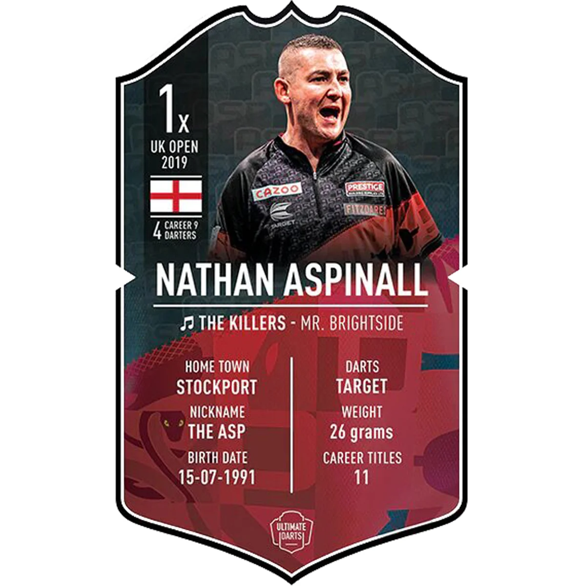 Nathan Aspinall - Ultimate Darts Card Nathan Aspinall - Ultimate Darts Card