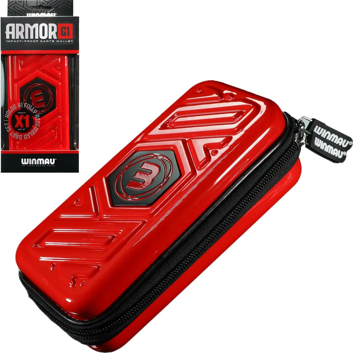 Winmau Armor G1 Darttasche Rot mit Verpackung Winmau Armor G1 Darttasche Rot mit Originalverpackung – Hardcase für 1 Dart-Set