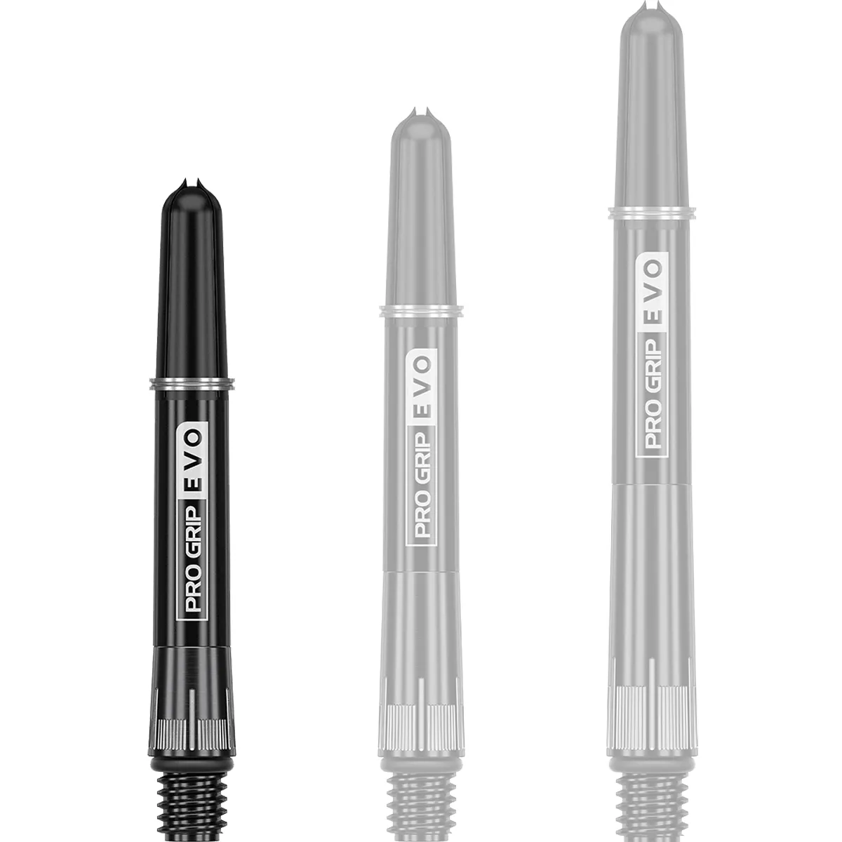 Target Pro Grip Evo RvB Chrono Shafts Schwarz – Short – kurze Titan-Schäfte mit Kunststofftop