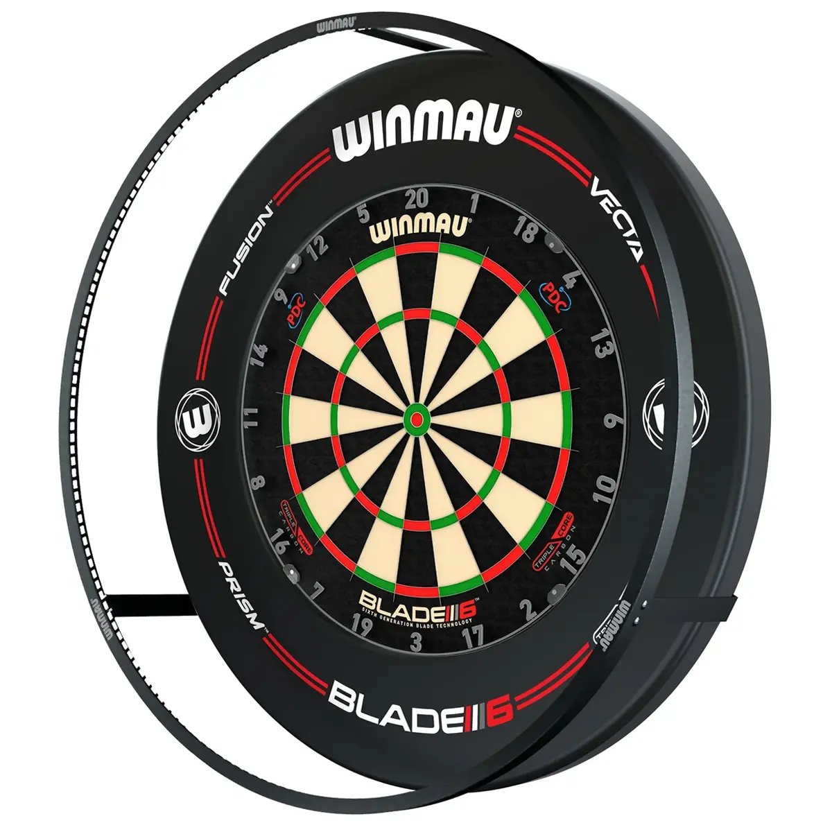 Winmau Plasma Black + Pro-Line Surround Schwarz – LED Dartboardbeleuchtung Winmau Plasma Black Dartboardbeleuchtung mit Pro-Line Surround Schwarz leicht dynamisch
