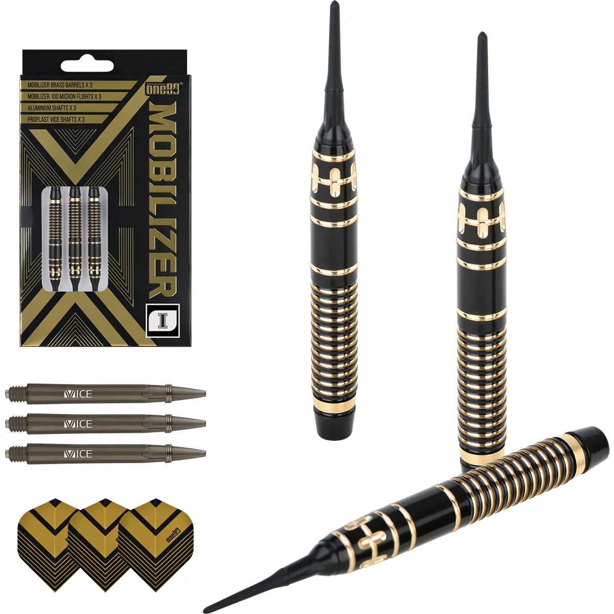 Detailansicht des One80 Mobilizer 1 Brass Barrels mit hinterem Ringed Grip und ruhigem Frontbereich