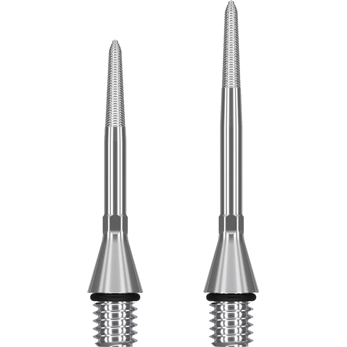 Target Swiss Point Nano Conversion Points Silber aus Titanium mit Nano Grip – Conversion Spitzen für Softdarts und Steeldarts in 26 mm und 30 mm