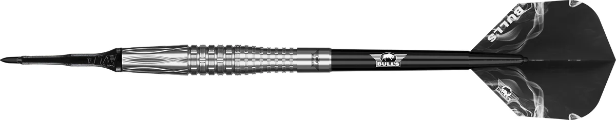 Bull's NL Smoke Silver Ash Softdarts Barrelprofil mit leicht bauchiger Form