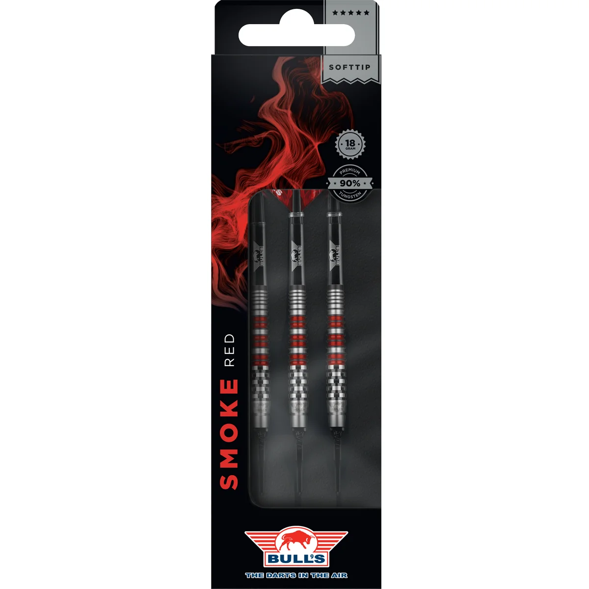 Originalverpackung der Bull's NL Smoke Red Softdarts 18g