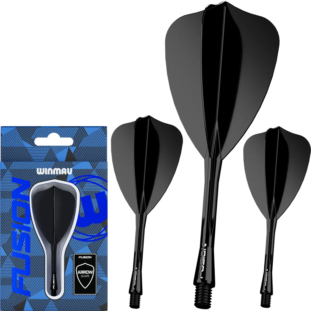 Winmau Fusion Arrow – Flight-Shaft-System Schwarz Winmau Fusion Arrow – Flight-Shaft-System Schwarz
