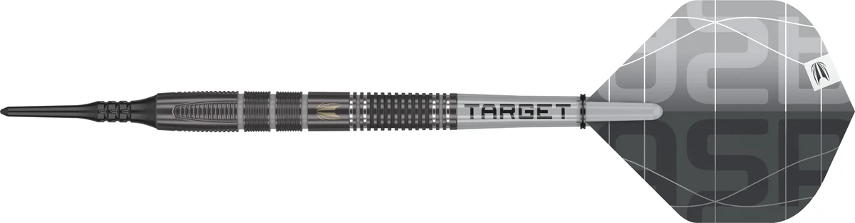Target Nathan Aspinall X Echo Softdart Barrel Seitenansicht 90 Prozent Tungsten
