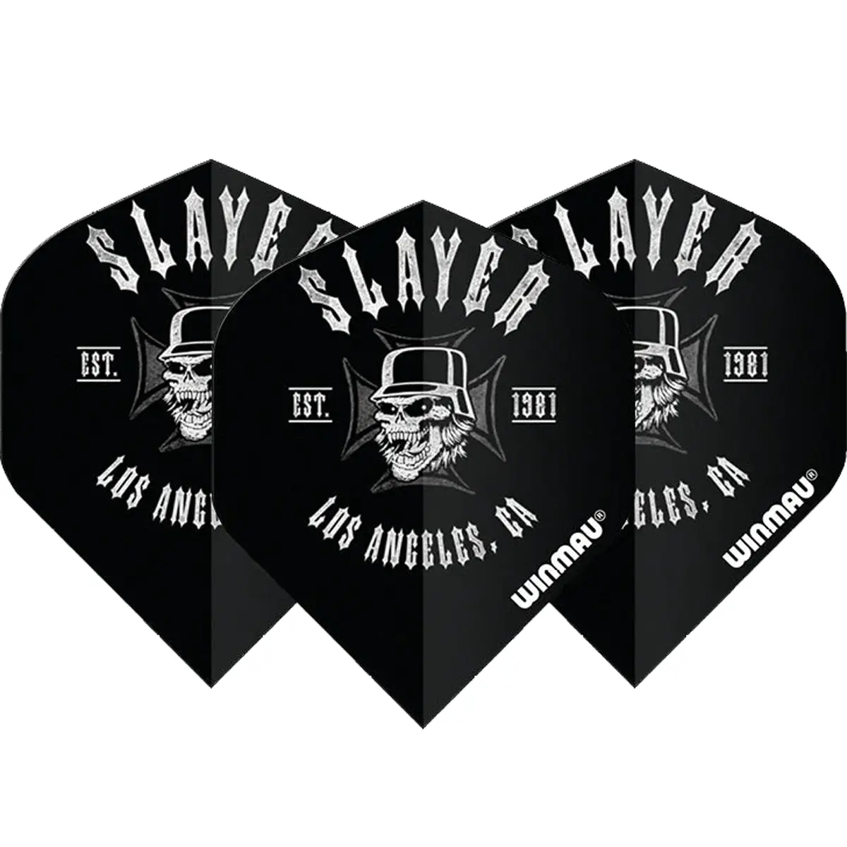 3er Set Winmau Slayer LA Flights – offizielles Rock Legends Zubehör