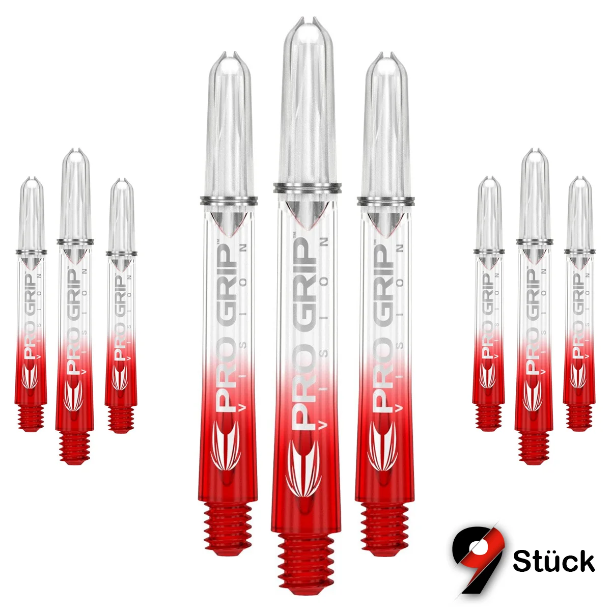 Target Pro Grip Vision Shafts 3 Sets - rot Target Pro Grip Vision Shafts 3 Sets - rot