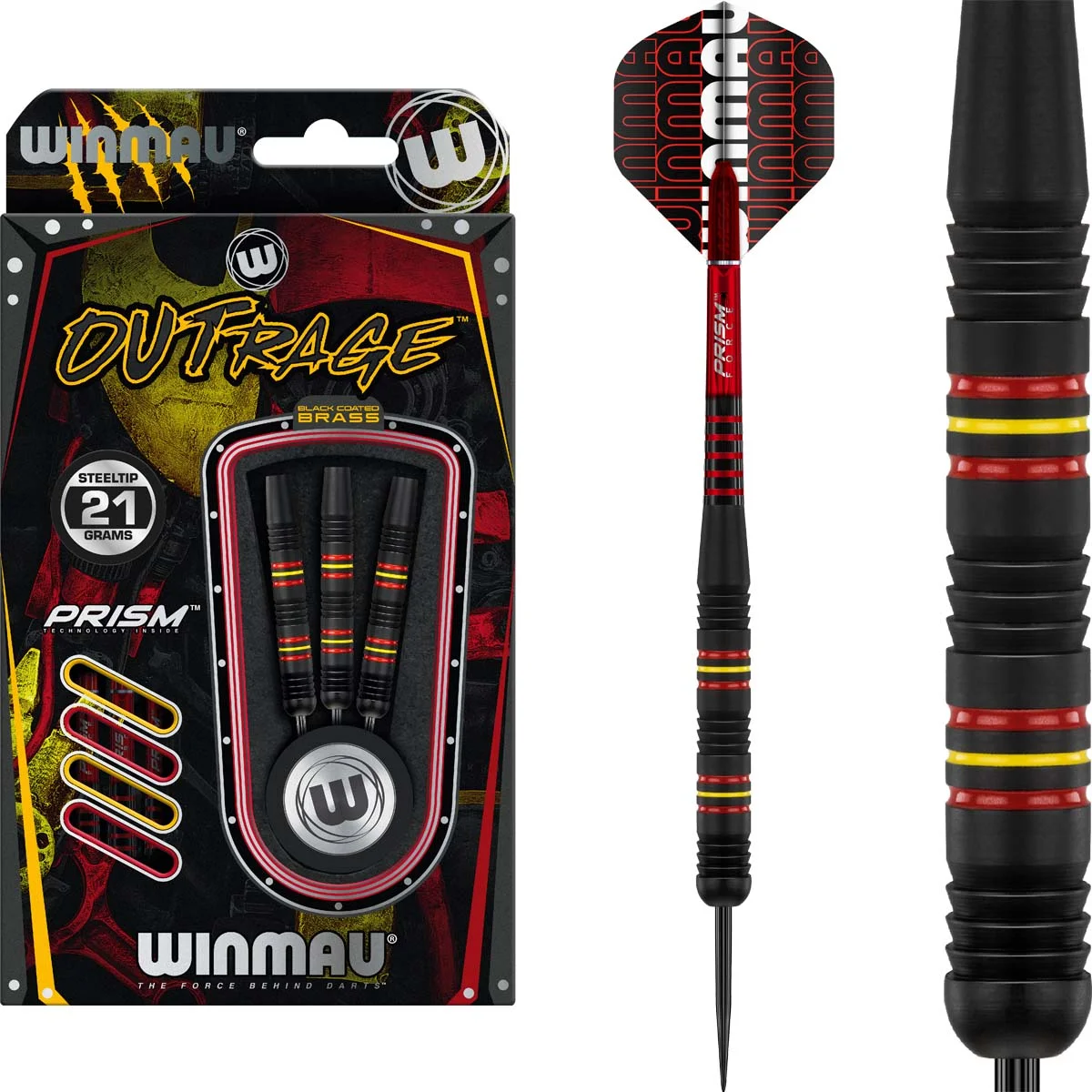 Winmau Outrage 3-Grip Steeldarts Winmau Outrage 3-Grip Steeldarts