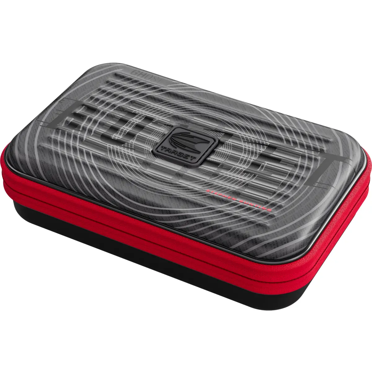 Target Takoma XL Ghost Stephen Bunting Dartcase schräg mit Ghost Design und rotem Reißverschluss