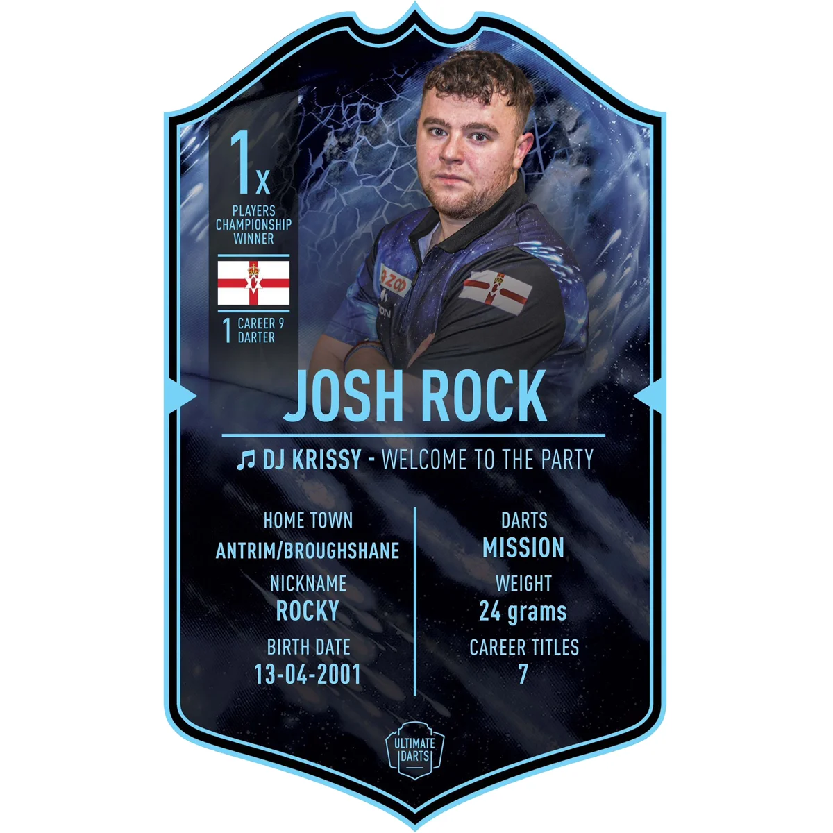 Josh Rock - Ultimate Darts Card Josh Rock - Ultimate Darts Card
