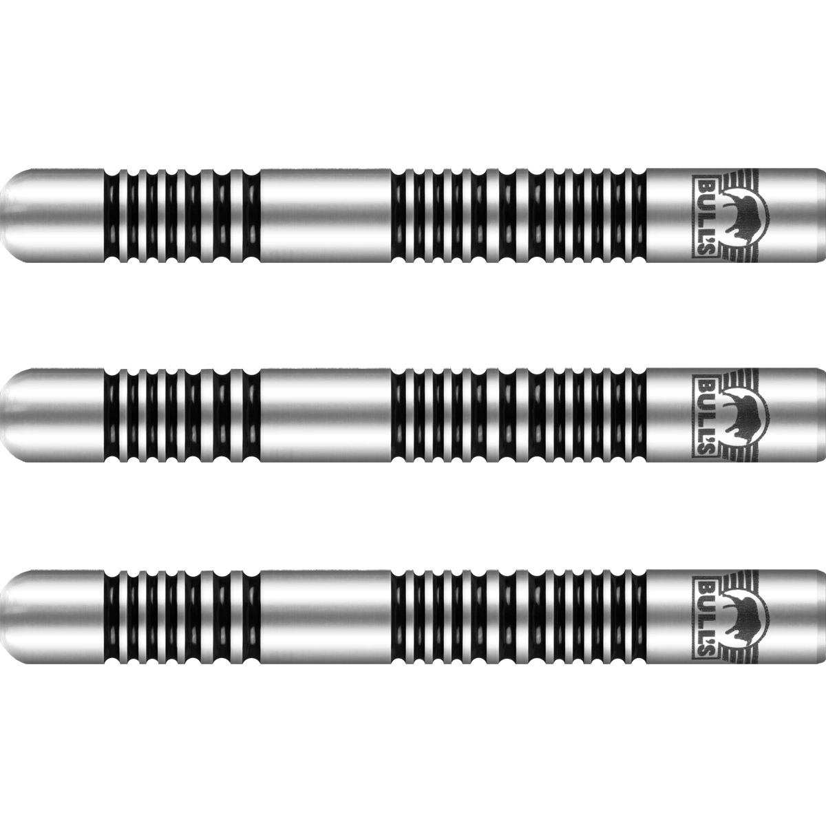 Bull's NL Lightning White Steeldarts Barrel Detail Ringgrip Zonen 90% Tungsten