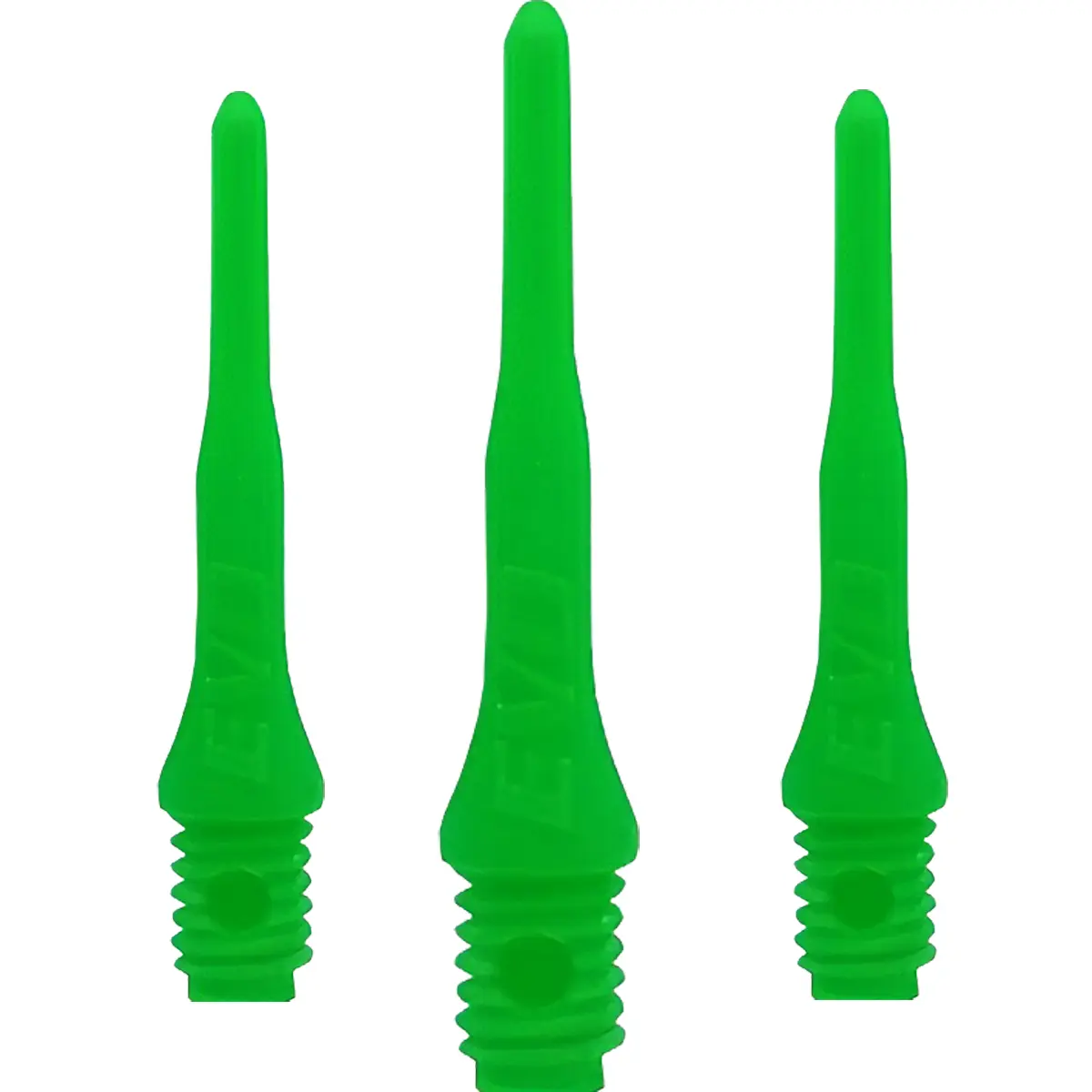 Evolution Softdartspitzen 22,4 mm neongrün mit 2BA Gewinde – langlebig im E-Dart