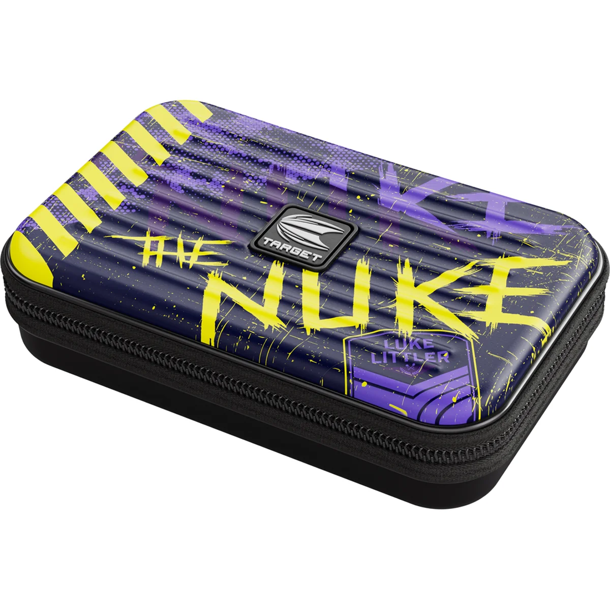 Target Takoma XL Dartcase Luke Littler The Nuke schräg Ansicht robustes EVA Case
