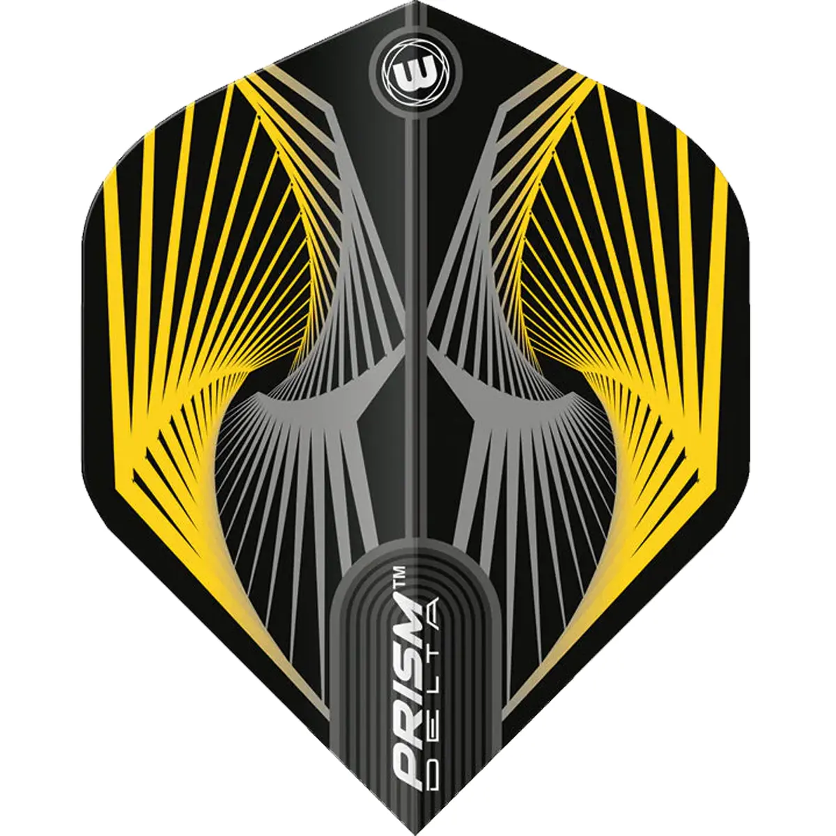 Winmau Prism Delta Spiral Flight Gelb Einzelansicht – Standard No2